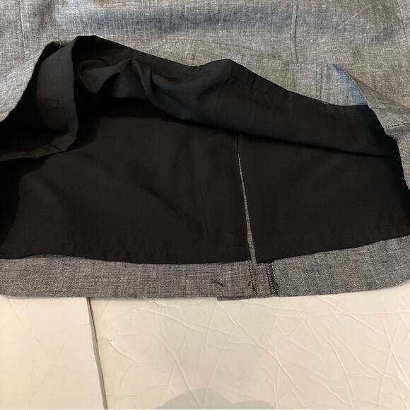 Banana Republic Black White Linen Blend Academia Office Skirt NWT Size 14 - Picture 7 of 13